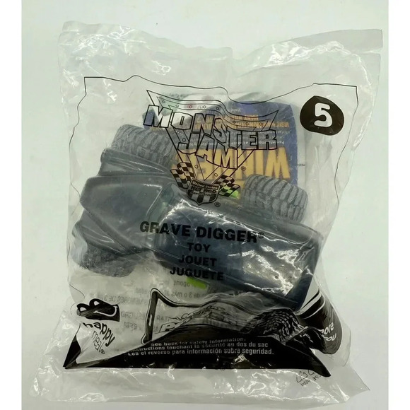 Grave Digger #5 Monster Jam Truck 2015 McDonald’s Happy Meal Toy NEW Sealed - Picture 1 of 2